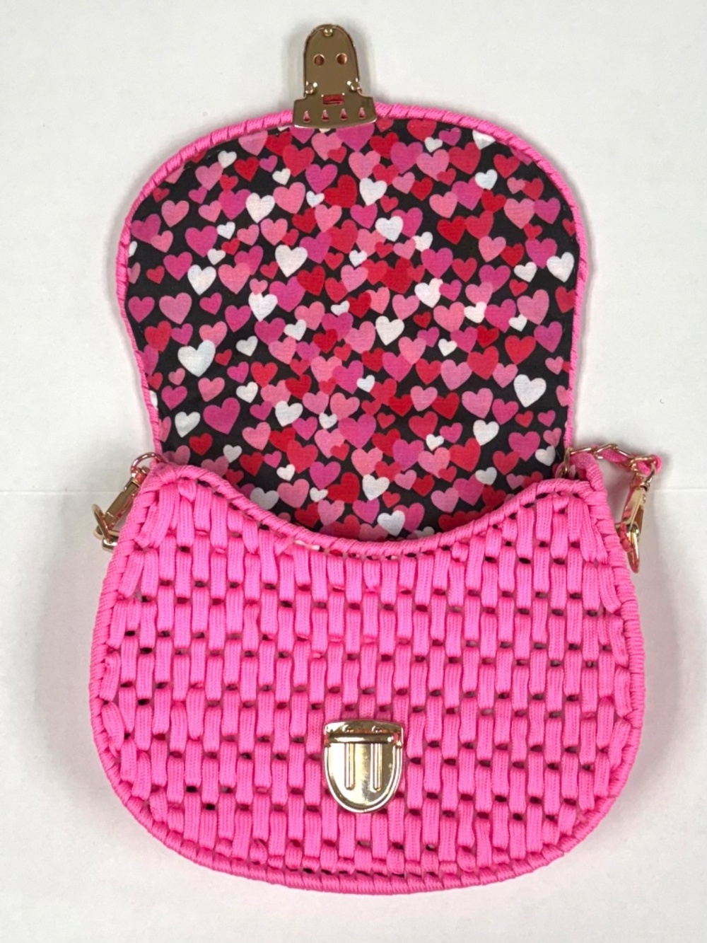 New Hand Woven Pink Purse/Bag - Picture 3 of 6